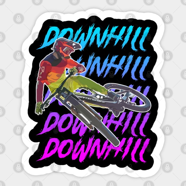 Downhill Mountain bike Sticker by Darkside Labs